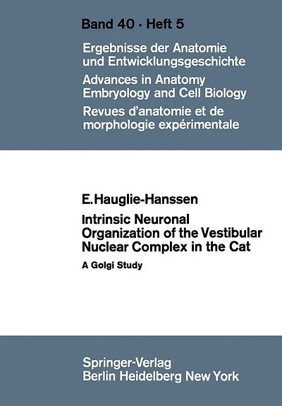Intrinsic Neuronal Organization of the Vestibular Nuclear Complex in the Cat: A Golgi Study