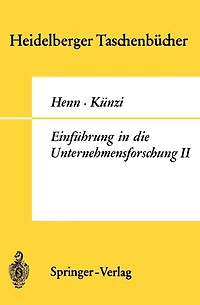 Einführung in die Unternehmensforschung II