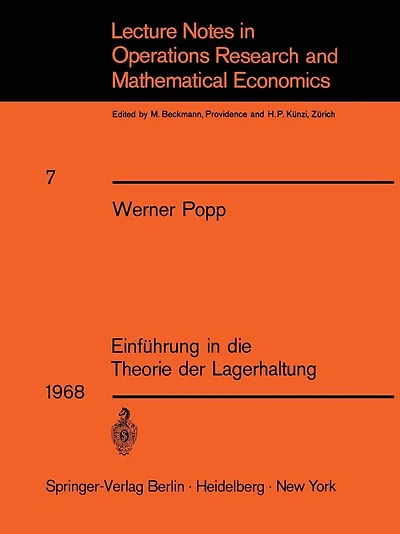 Einführung in die Theorie der Lagerhaltung