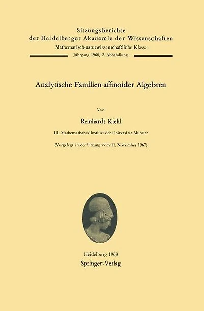 Analytische Familien affinoider Algebren