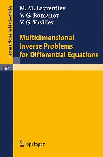 Multidimensional Inverse Problems for Differential Equations