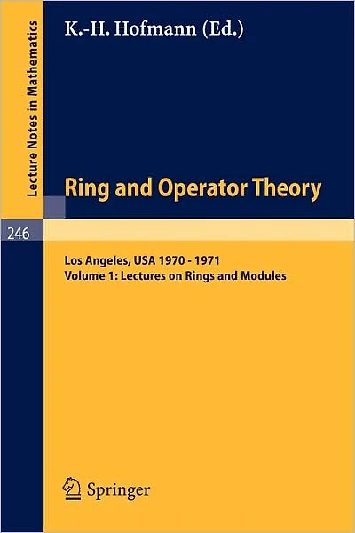 Tulane University Ring and Operator Theory Year, 1970-1971: Vol. 2: Lectures on Operator Algebras