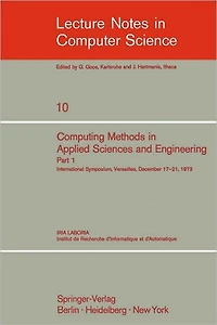 Computing Methods in Applied Sciences and Engineering: International Symposium, Versailles, December 17-21, 1973, Part 1