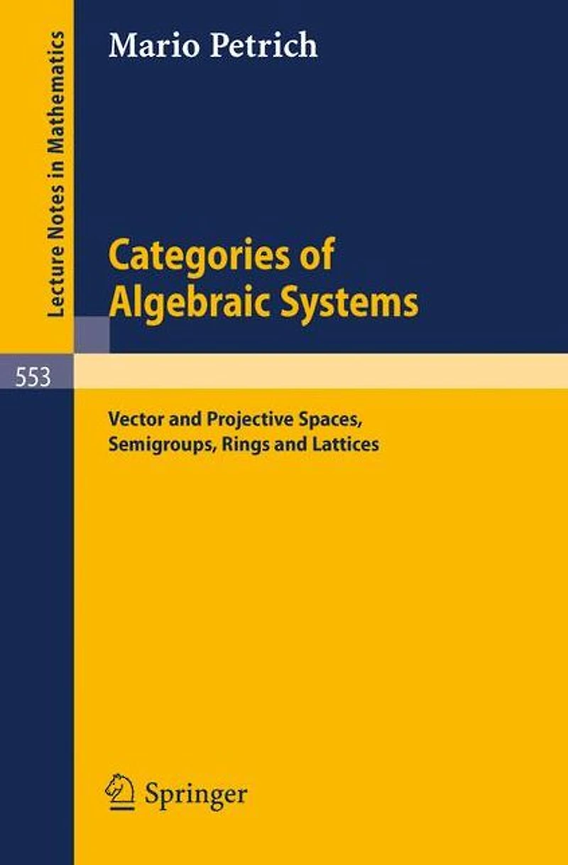 Categories of Algebraic Systems: Vector and Projective Spaces, Semigroups, Rings and Lattices