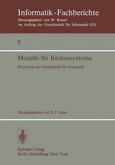 Modelle für Rechensysteme: Workshop der GI, Bonn, 31. 3.-1. 4. 1977