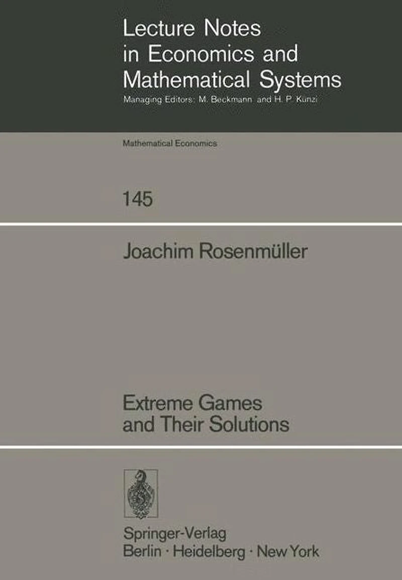Extreme Games and Their Solutions