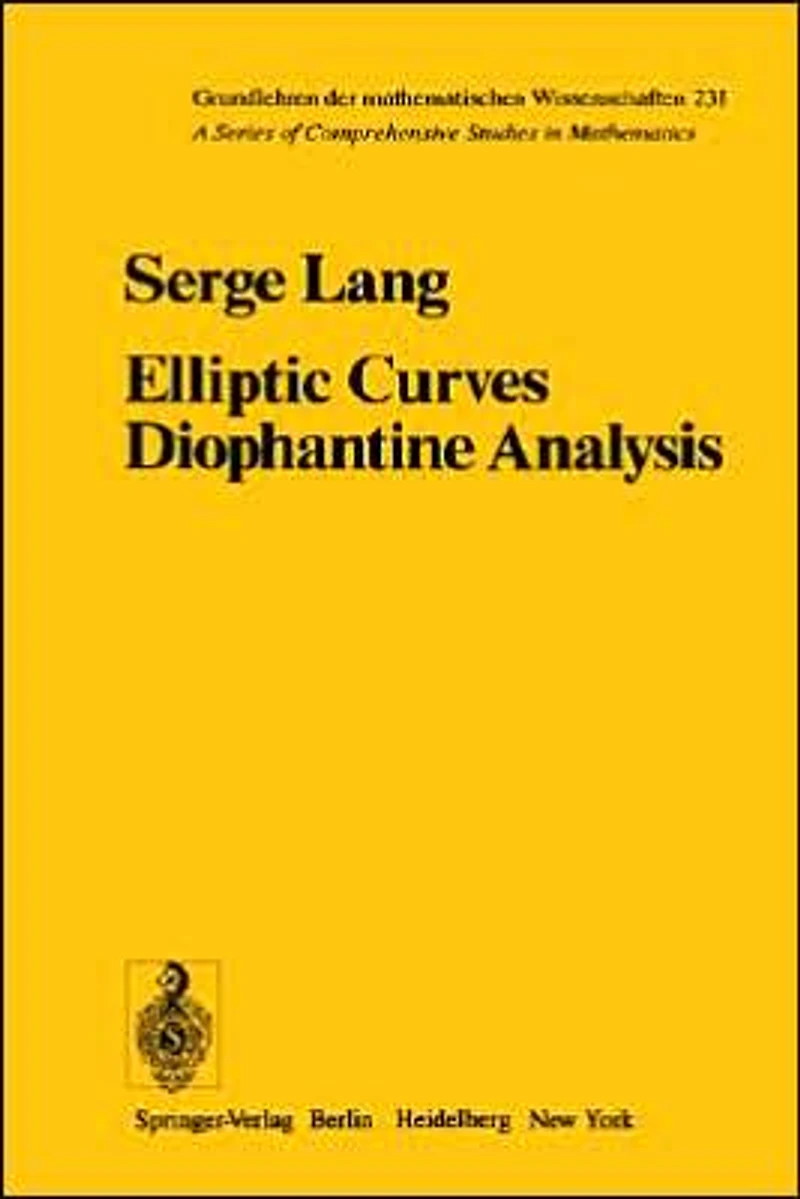 Elliptic Curves: Diophantine Analysis