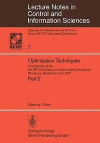 Optimization Techniques II: Proceedings of the 8th IFIP Conference on Optimization Techniques, Würzburg, September 5-9, 1977