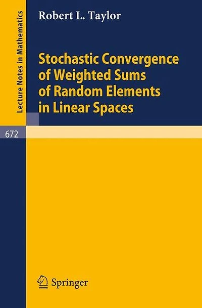 Stochastic Convergence of Weighted Sums of Random Elements in Linear Spaces