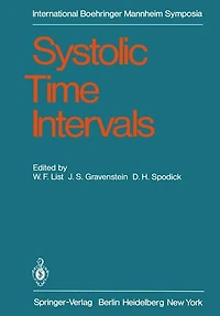 Systolic Time Intervals: International Symposium, Graz, Austria September 1-2, 1978