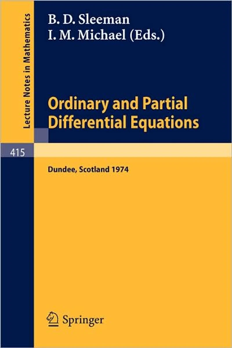 Ordinary and Partial Differential Equations: Proceedings of the Eighth Conference held at Dundee, Scotland, June 25-29, 1984