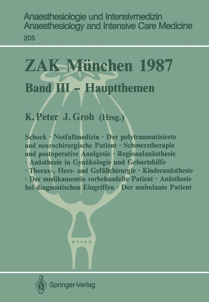 ZAK M�nchen 1987: Band III - Hauptthemen