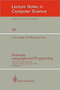 Automata, Languages and Programming: 15th International Colloquium, Tampere, Finland, July 11-15, 1988. Proceedings