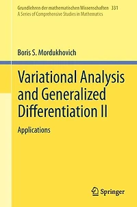Variational Analysis and Generalized Differentiation II: Applications