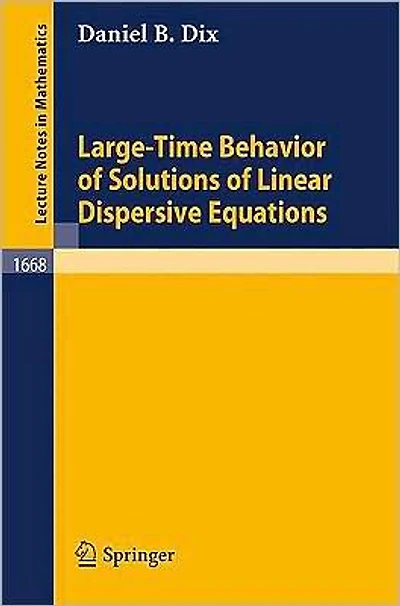Large-Time Behavior of Solutions of Linear Dispersive Equations