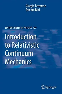 Introduction to Relativistic Continuum Mechanics