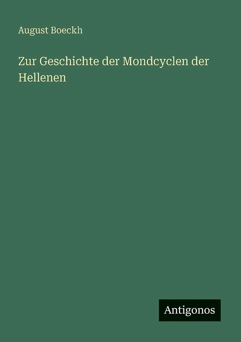 Zur Geschichte der Mondcyclen Hellenen
