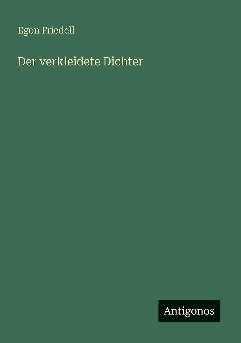 Der verkleidete Dichter