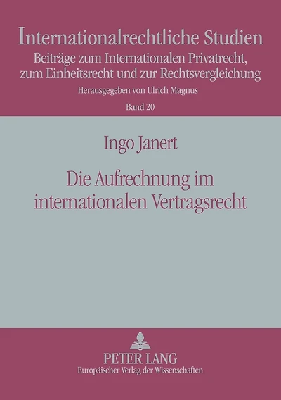 Die Aufrechnung im internationalen Vertragsrecht