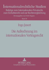 Die Aufrechnung im internationalen Vertragsrecht