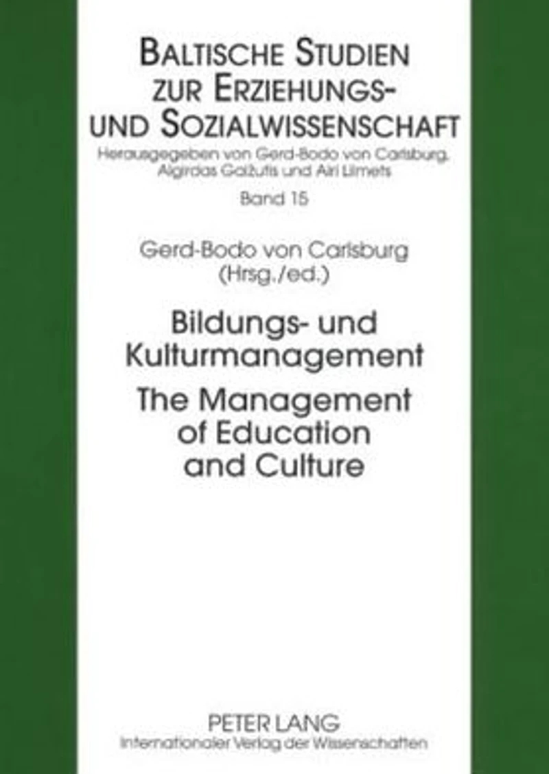 Bildungs- und Kulturmanagement- The Management of Education and Culture