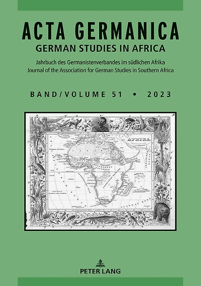 Acta Germanica: German Studies in Africa