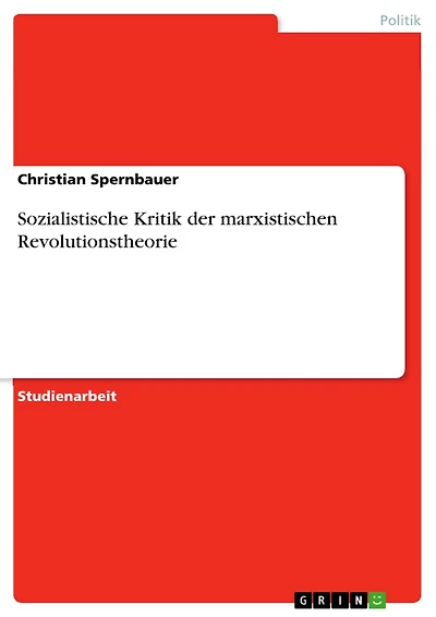 Sozialistische Kritik der marxistischen Revolutionstheorie