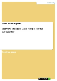 Harvard Business Case Krispy Kreme Doughnuts