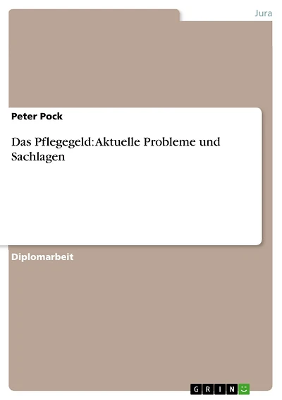 Das Pflegegeld: Aktuelle Probleme und Sachlagen