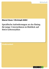Spezifische Anforderungen an das Rating für junge Unternehmen in Hinblick auf ihren Lebenszyklus