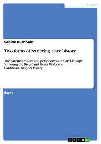 Two forms of retrieving slave history: The narrative voices and perspectives in Caryl Phillips' "Crossing the River" and Derek Walcott's Caribbean-Diaspora Poetry