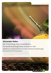 Die Einführung eines betrieblichen Gesundheitsmanagement in kleinen und mittleren Unternehmen: Konzeptionelle Überlegungen