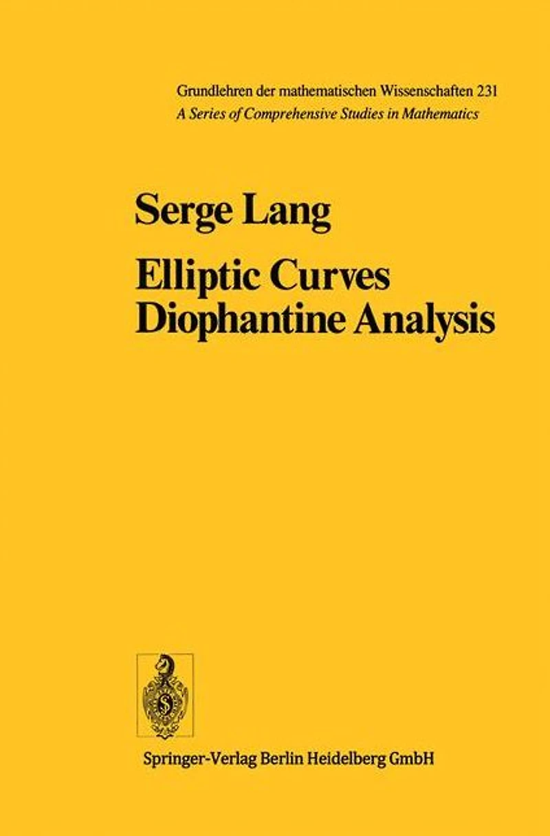 Elliptic Curves: Diophantine Analysis