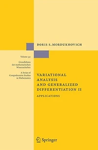 Variational Analysis and Generalized Differentiation II: Applications