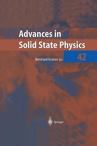 Advances Solid State Physics