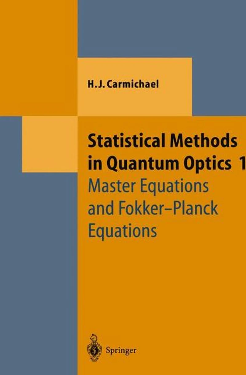 Statistical Methods Quantum Optics 1: Master Equations and Fokker-Planck
