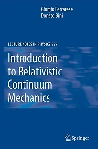 Introduction to Relativistic Continuum Mechanics