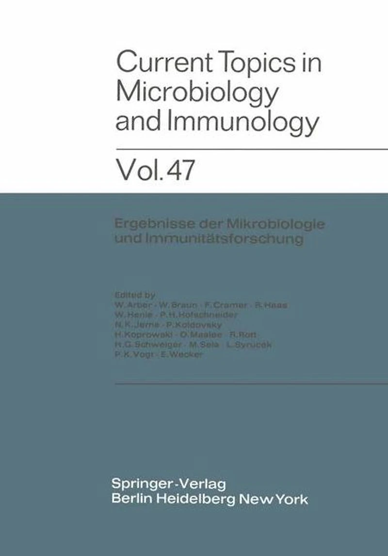Current Topics in Microbiology and Immunology