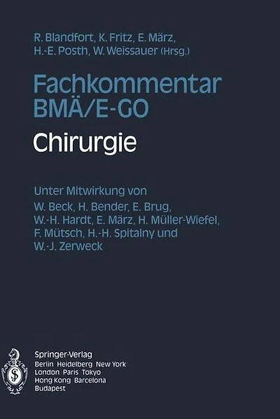Fachkommentar BMÄ/E-GO: Chirurgie