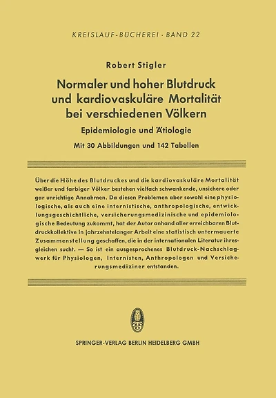 Normaler und hoher Blutdruck und kardiovaskuläre Mortalität bei verschiedenen Völkern: Epidemiologie und Ätiologie