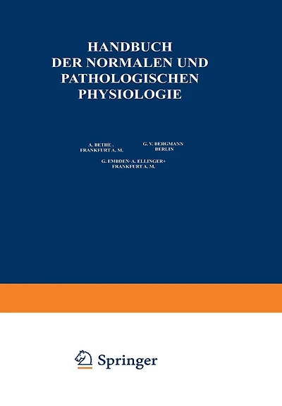 Physiologie und Pathologie der Hormonorgane; Regulation von Wachstum und Entwicklung; die Verdauung als Ganzes; die Ernährung des Menschen als Ganzes; die correlativen Funktionen des autonomen Nervensystems; Regulierung der Wasserstoffionen-Konzentration: