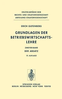 Grundlagen Der Betriebswirtschaftslehre: Band 2: Absatz