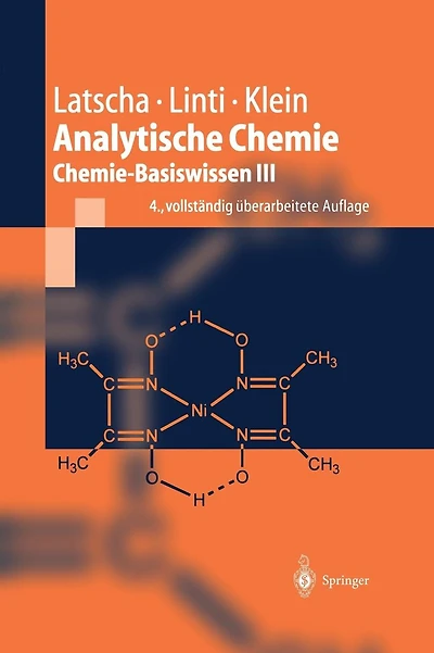 Analytische Chemie: Chemie - Basiswissen III
