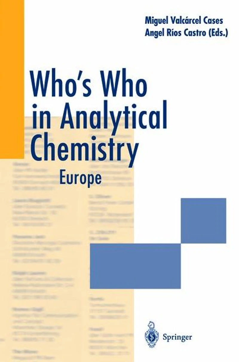 Who's Who Analytical Chemistry: Europe
