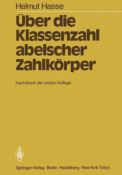 �ber die Klassenzahl abelscher Zahlk�rper