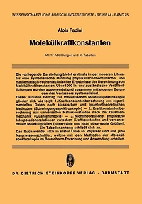 Molekülkraftkonstanten: Zur Theorie und Berechnung der Konstanten der Potentiellen Energie der Moleküle