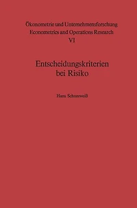Entscheidungskriterien bei Risiko