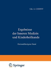 Ergebnisse der Inneren Medizin und Kinderheilkunde: Dreiundfünfzigster Band