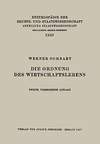Die Ordnung des Wirtschaftslebens
