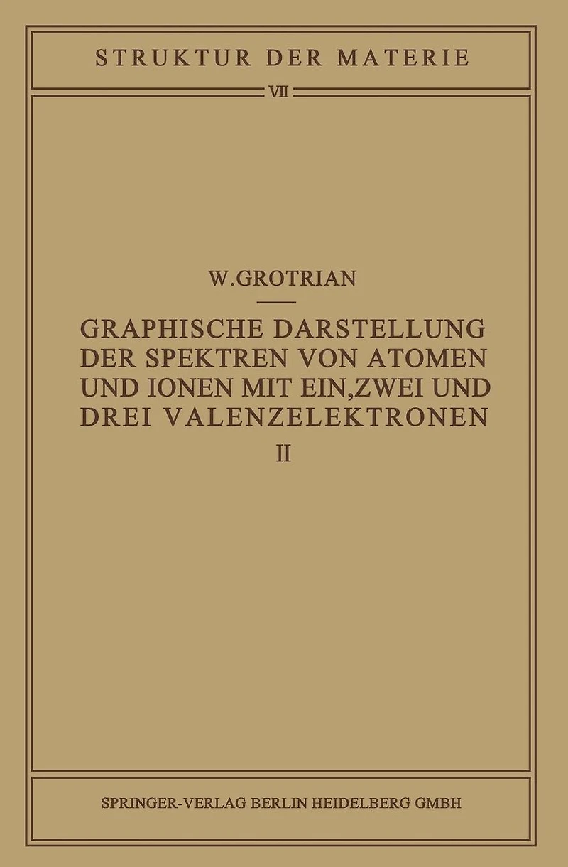 Graphische Darstellung der Spektren von Atomen und Ionen mit ein, zwei und drei Valenzelektronen: Zweiter Teil